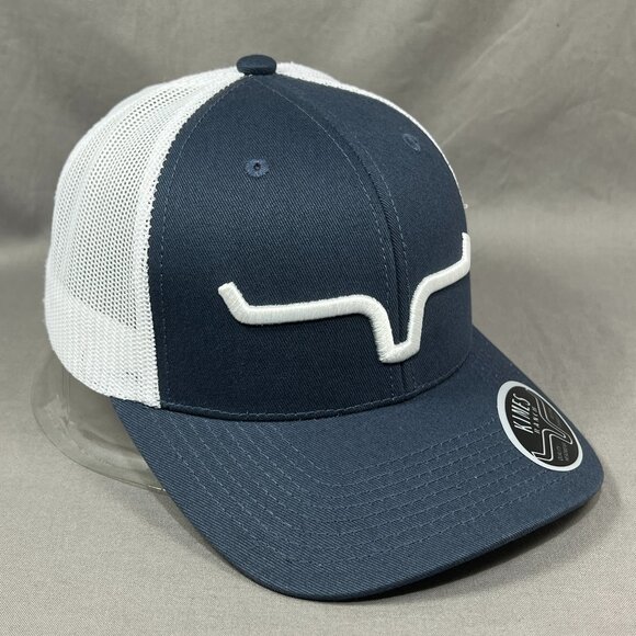 Kimes Ranch Rodeo Cowboy Snapback Hat Cap Blue Trucker Mesh Western Farmer Mens - Picture 6 of 15